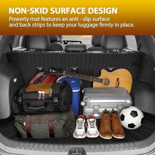 Floor Mats for 2025 2026 Chevrolet Chevy Equinox (Non EV) / GMC Terrain Car Mat, All Weather TPE Custom Cargo Liner Seat Back Cover Protectors Accessories (Floor Mats+Backrest Mat+Trunk Mat) - size: 2)Chevrolet Equinox Gas/GMC Terrain｜25-26｜Full Set