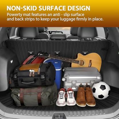 Floor Mats for 2025 2026 Chevrolet Chevy Equinox (Non EV) / GMC Terrain Car Mat, All Weather TPE Custom Cargo Liner Seat Back Cover Protectors Accessories (Floor Mats+Backrest Mat+Trunk Mat) - size: 2)Chevrolet Equinox Gas/GMC Terrain｜25-26｜Full Set