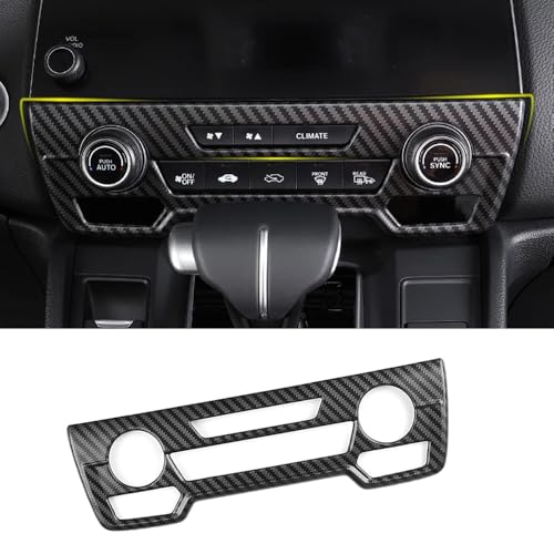 XITER ABS Center Console Air Conditioner Button Outlet Vent Panel Cover Trim Sticker Accessories CD Panel for Honda CRV 2017 2018 2019 2020 2021 2022,Carbon Fiber - color: Carbon Fiber, size: AC Air Conditioning Button panel