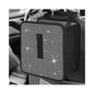 Car Foldable Trash Can, Bling Rhinestone Oxford Garbage Container Hanging Waterproof Organizer, Mini Crystal Dustbin Waste Basket Leakproof Trash Bin for Car Office Kitchen (White) - color: White