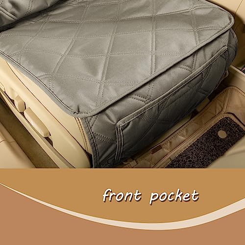 YESYEES Dog Front Seat Covers for Cars, 2 Pack Waterproof Bucket Seat Covers for Dogs with 4 Nonslip Straps, Long-Lasting Pet Car Seat Protector Universal Fit for Cars Trucks and SUVs (Khaki)