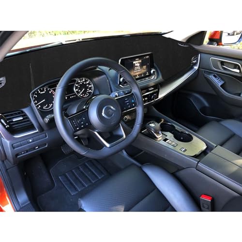 x xotic tech Center Console Dashboard Mat Pre-Cut Non-Slip Sunshield Sun Glare Protector Dash Carpet Pad Black Cover Compatible with Nissan Rogue 2021 2022 2023 2024 2025 2026 - color: Compatible with Nissan Rogue 2021-2026