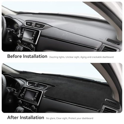 Dash Cover for Honda CRV 2022 2021 2020 2019 2018 2017 Hybrid (Include HEV) Accessories Flannel Dashboard Cover Dash Mat Center Console Cover Sunshield Protector Pad - size: for Honda 2017-2022 CRV