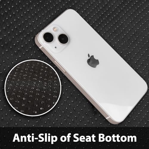 CAR PASS Memory Foam Mesh Bling Diamond Car Seat Cover 2 Front Seats Breathable Soft Sponge Universal Shining Glitter Sparkly Crystal Fit Armrest Automotive Truck SUV Cute Women Girl, Black Rhinestone - color: Black Mesh, size: Two Front Seats