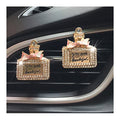 Bling Rhinestone Car Air Vent Clip Charms - 2Pcs Crystal Car Accessories for Women, Interior Decoration