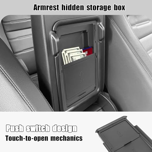 3PCS Center Console Organizer Compatible with 2026 2025 2024 2023 Honda CRV Armrest Storage Box Armrest Hidden Storage Box Secret Compartment Insert Tray Interior Accessories - size: 3 Pcs Center Console Organizer+secret Compartment