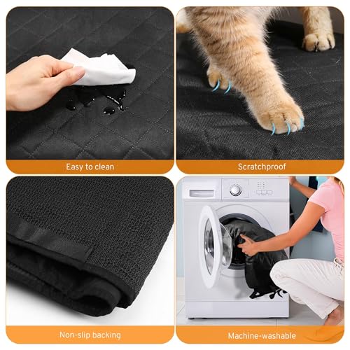 Dog Car Seat Cover for Back Seat Compatible with Infiniti Q50 QX60 QX50 Q60 QX55 SUV Accessories 2000-2025 2026, Waterproof & Non-Slip Car Pet Bench Rear Seat Covers