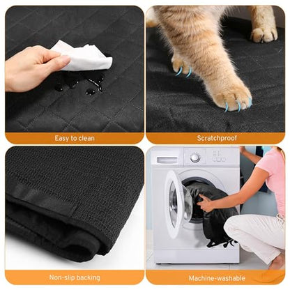 Dog Car Seat Cover for Back Seat Compatible with Infiniti Q50 QX60 QX50 Q60 QX55 SUV Accessories 2000-2025 2026, Waterproof & Non-Slip Car Pet Bench Rear Seat Covers