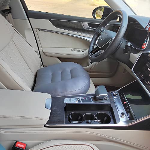 Adult Booster Seat Cushion/Car Seat Cushions for ShortPeople/Effectively Increase The Field of View by 12cm/4.7in,Back Fatigue Relief Adult Booster Chair Cushion Angle Lift Big Seat Cushion/Grey - color: Dark Grey