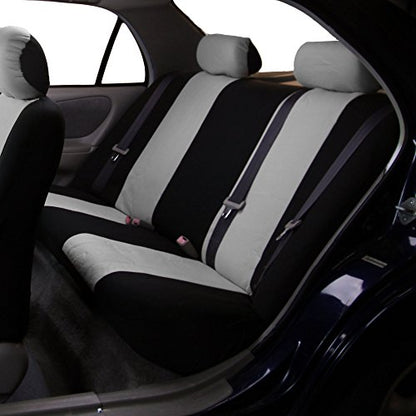 FH Group Flat Cloth Full Set Car Seat Covers Three Row 7 Seater - Universal Fit for Cars, Trucks & SUVs Gray - color: Gray