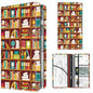 Premium Car Registration and Insurance Card Holder, Cute PU Leather Car Document Holder, Vehicle Glove Box Car Organizer with Magnetic Closure for Driver License, Cards Cute Bookshelf - color: Cute Bookshelf