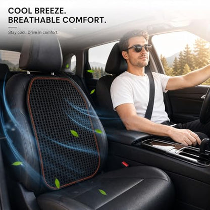 Cool and Breathable 3D air MESH car seat Cushion for Summer, Universal Ventilated Comfortable seat pad, Suitable for sedans, Vans, Pickup Trucks, and SUVs (Black Back cushion-1PCS) - color: Black Back Cushion-1pcs