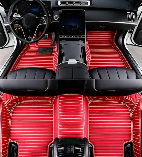 Custome Car Mats Accessories All Weather Floor mats Compatible with Automotive Floor Mats Passenger car mats (3D Red) - color: 3d Red