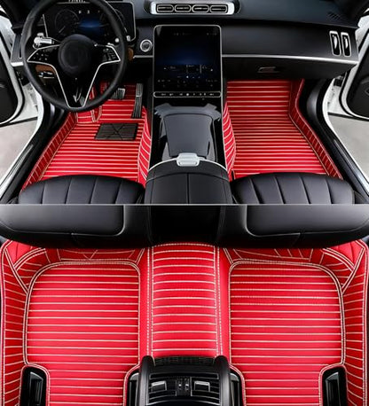 Custome Car Mats Accessories All Weather Floor mats Compatible with Automotive Floor Mats Passenger car mats (3D Red) - color: 3d Red