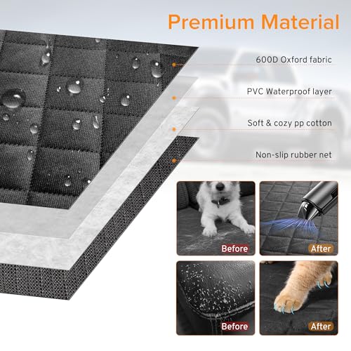 Dog Car Seat Cover for Back Seat Compatible with Honda CRV CR-V HRV HR-V Accessories, Waterproof Non-Slip Pet Bench Backseat Covers 2000-2025 2026 New