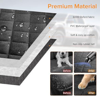 Dog Car Seat Cover for Back Seat Compatible with Honda CRV CR-V HRV HR-V Accessories, Waterproof Non-Slip Pet Bench Backseat Covers 2000-2025 2026 New