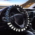 GLENLCWE Blue American Flag Print Steering Wheel Cover for Women Men Patriotic Steering Wheel Cover Protector Washable&Non Slip - color: Blue American Flag