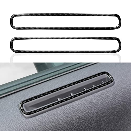 Door A/C Outlet Vent Cover Decals for 2011-2023 Dodge Charger Accessories Carbon Fiber Stickers - color: Door a/C Outlet Vent