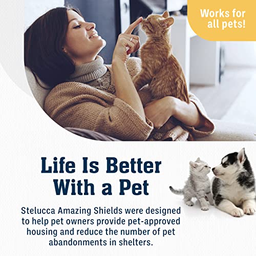 6 Pack XL Anti Cat Scratch Furniture Protector - Couch Protector from Cat Claws w/Twist Pins, Clear, Easy-to-Apply Scratching Deterrent and Shield for Sofa (Not for Leather, Velvet, Microfiber)