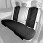 FH Group Car Seat Cushion Rear Set Black Faux Leather Automotive Seat Cushions - Universal Fit, Rear Car Seat Cushions With Non-slip Silicone Backing for SUV, Sedan, Van, Black - Rear Set - color: Black, style: Rear Set