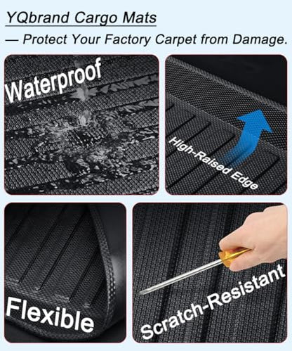 Grand Cherokee Cargo Liner，All Weather 3D Durable Waterproof Rear Cargo Trunk Tray Floor Mat Protector Compatible with Jeep Grand Cherokee 2011-2021 ，2022 WK Models,Not for 2021-2022 L or 4XE Models - size: For 2011-2021 Jeep Grand Cherokee