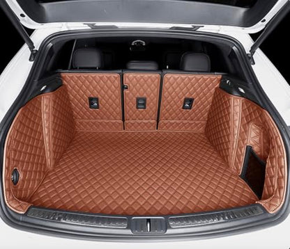 ZYCHUANGYING Cargo Mat Compatible with Porsche-Macan-Macan S-Macan GTS-Macan Turbo(Non Macan EV) Car Trunk Liner Full Coverage Rear Trunk Cover Liner Dog Tray -Brown - color: Brown, size: MacanTrunk Mat