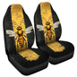 Bee Car Seat Cover for Front Seat Black Cushion Car Seat Protectors 2 Pcs Bucket Seat Covers Auto Accessories - color: Bee
