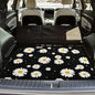 Universal Car Trunk Mat 29" x 39", White Daisy Print All Weather Trunk Protection Cargo Liner, Durable Cargo Mat Rear Trunk Liner, Stylish Vehicle Interior Accessories Suitable for Most Car Models - color: Daisy Print