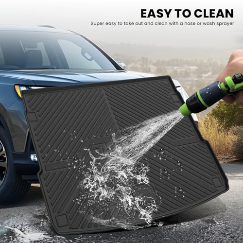 LASFIT Cargo Mat for Audi Q5/SQ5 2018-2025(Include Q5/SQ5 Sportback), Custom Fit All-Weather TPE Trunk Mat for Audi Accessories, Waterproof, Easy to Clean, Black - size: 3)2018-2025|For Audi Q5/SQ5|Cargo Mat