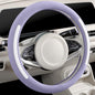 Steering Wheel Cover, Universal 15 inch, Faux Leather Steering Wheel Protector Anti-Slip, Breathable & Heating-Compatible for Cars Trucks SUVs Vans - color: Purple