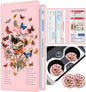 Slohif Car Registration and Insurance Card Holder with Magnetic Shut - Vehicle Glove Box Organizer Women Leather Automobile License Holders Coasters Auto Accessories Case for Document Butterfly - color: Butterflies
