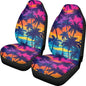 Dreaweet Hawaiian Palm Tree Print Car Seat Covers Front Seats Only Universal Car Seat Cover Soft Front Seat Covers for Cars SUV Trucks 2 Piece Careat Protector Car Seat Cover - color: Hawaiian Palm Tree