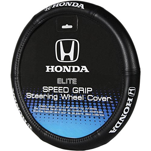 Plasticolor 006732I01 Elite Series Speed Grip 'Honda' Steering Wheel Cover , black
