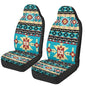 Aztec Car Seat Covers Set of 2 Breathable Universal Vehicle Front Seats Interior Protector Easy to Install Interior Protection Suitable Fits Most Car Auto SUV Sedan - color: Aztec