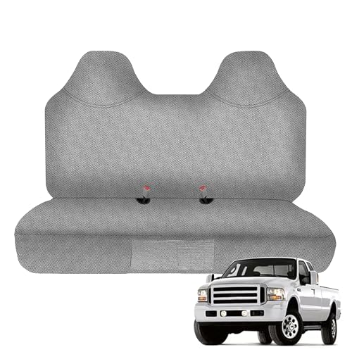 600D Thickened Waterproof Oxford Fabric Front Bench Seat Cover Exact for Ford F250 F350 F450 F550 1999 2000 2001 2002 2003 2004 2005 2006 2007 Super Duty Trucks Full Bench Seat Cover-Gray - color: Gray, size: 600D Oxford cloth