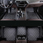 Customized car Floor mats are Suitable for 99% of Vehicle Models (sedans/Trucks/SUVs), Anti-Slip Floor mat Leather Set Provides Comprehensive Protection for the Original car Carpet. (Black=)