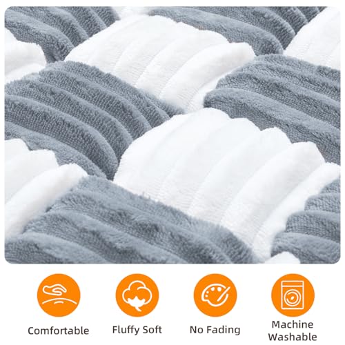 Dog Car Seat Cover for Back Seat, Plaid Backseat Pet Bed Mat, Non-Slip Travel Dog Bed for Backseat Extenders, 24.8" x 54", Grey and White - color: Grey and White