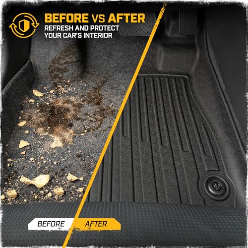 CAT® JustFit™ 3D Custom Fit Floor Mats for Honda CRV 2023, 2024, 2025, 2026 - Heavy Duty Floor Liner Protection Laser Measured, Honda CRV Accessories Car Floor Liners - style: Honda CRV (2023-2026)