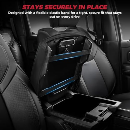 FREESOO Center Console Cover for 2019-2026 Dodge Ram 1500 2500 3500, Armrest Cushion Pad, Waterproof Faux Leather, Easy to Clean, Non-Slip & Anti-Scratch, Bucket Seat Only - size: 2019-2026 Ram Bucket Seat Console