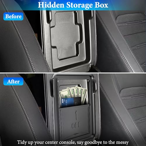 4PCS Center Console Organizer Compatible with Honda CRV 2023 2024 2025 2026 Accessories CR-V Hybrid Armrest Organizer Tray Hidden Storage Box Cup Holder - size: 2023-2026 CR-V (4pcs)