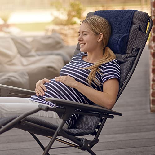 Weysat Recliner Pillow Neck Head Support Roll Non Slip Fleece Adjustable Neck Chair Headrest Cushion for Travel Home Office Recliner Couch Sofa Armchair Support and Pain Relief(Dark Blue) - color: Dark Blue