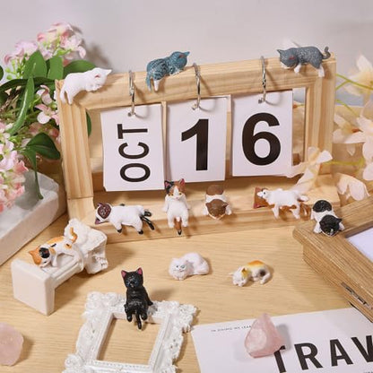 12 Pcs Cat Car Interior Accessories Cat Car Dashboard Decorations Dash Decor Rearview Mirror Ornament