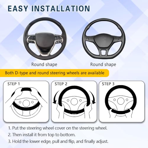 Car Steering Wheel Cover, 13 to 14.17 inches Non-Slip Silicone Steering Wheel Protector, Car Accessories Thin Soft Leather Texture Steering Wheel Protective Cover for Most Cars (Gray) - color: Gray