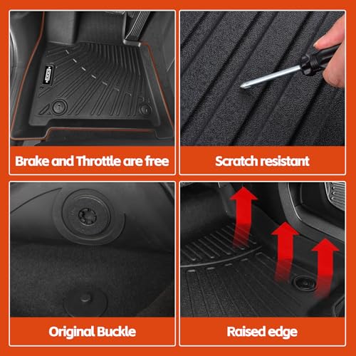 Custom Fit Floor Mats for Mercedes-Benz G Class/G550/G580/AMG G63 SUV 2019-2025 2026, All Weather TPE Floor Liners with Trunk Mat, Odorless Full Set Interior Accessories - size: 22)G Class/G550/G580/AMG G63 SUV|2019-2026