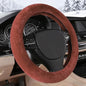 Furry Warm Steering Wheel Cover, Universal 14.5-15 Inch Winter Plush Warm Steering Wheel Cover, Soft Fluffy, Anti-Slip Design, Soft Texture (Coffee) - color: Coffee Plush
