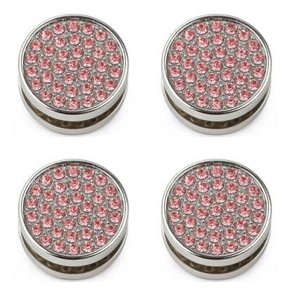 YoRise 4PCS Bling Car Hooks, Crystal Rhinestone Car Storage Hook with Self-Adhesive Backing, Multi-Function Dashboard Hooks, Hanging Mini Hook for Vehicle Cable Keys Sunglasses Hat (Pink) - color: Pink