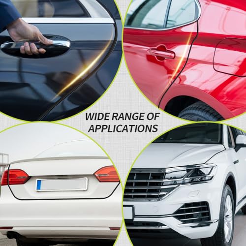 16.4FT(5M) Car Door Edge Guards, U-Shaped Rubber Door Protector, Black - color: Black