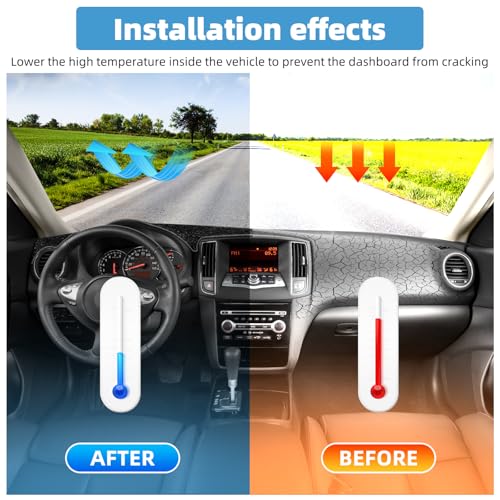 Dash Cover Mat for Nissan Maxima 2009 2010 2011 2012 2013 2014 2015 Non-Slip Dashboard Cover Mat Sunshade UV Rays Protector Interior Accessories - size: Compatible with Maxima 2009-2015