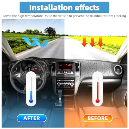 Dash Cover Mat for Nissan Maxima 2009 2010 2011 2012 2013 2014 2015 Non-Slip Dashboard Cover Mat Sunshade UV Rays Protector Interior Accessories - size: Compatible with Maxima 2009-2015