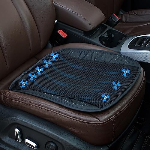 Universal Ventilated Car Seat Cushion with USB Interface Quick Cooling Three-Speed Adjustable Seat Cushion Suitable for All Car Seats, Home and Office Chairs (Style-B) - style: Style-B
